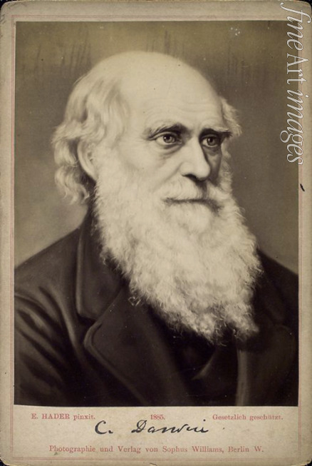 Hader Ernst - Porträt von Charles Darwin (1809-1882)