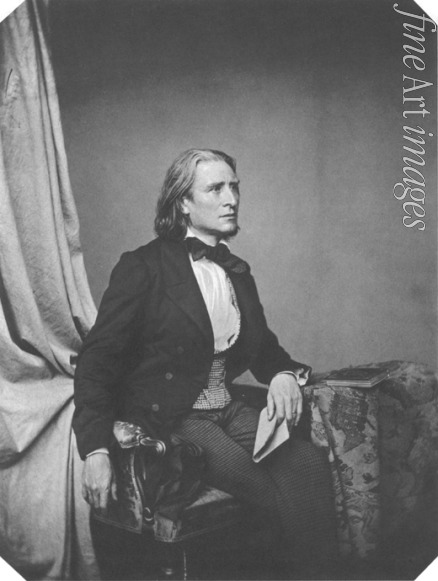 Hanfstaengl Franz - Komponist Franz Liszt (1811-1886)