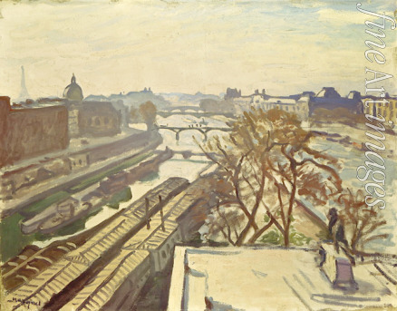 Marquet Pierre-Albert - View of the Seine and the Statue of Henry IV