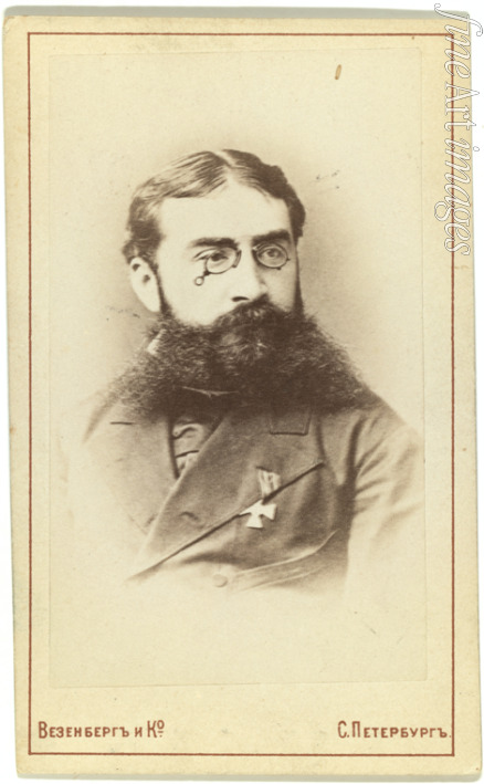Fotoatelier Wesenberg - Porträt von Dramaturg und Theaterregisseur Wladimir Iwanowitsch Nemirowitsch-Dantschenko (1858-1941)