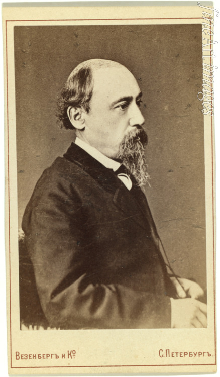 Photo studio Wesenberg - Portrait of the poet Nikolay Alexeyevich Nekrasov (1821-1877)