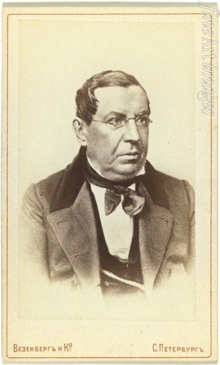 Fotoatelier Wesenberg - Porträt von Historiker Nikolai Gerasimowitsch Ustrjalow (1805-1870)