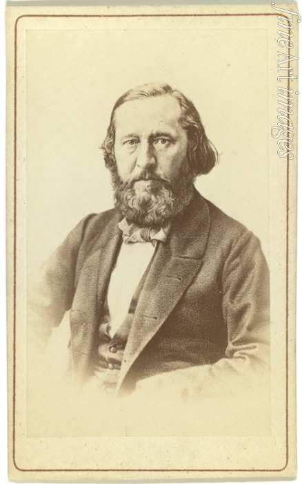 Photo studio Wesenberg - Portrait of the author Konstantin Sergeyevich Aksakov (1817-1860)