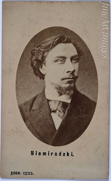Unbekannter Fotograf - Porträt von Maler Henryk Siemiradzki (1843-1902)