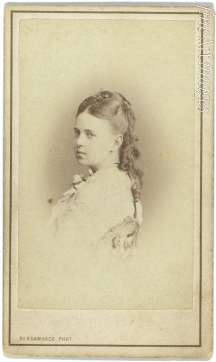 Bergamasco Charles (Karl) - Portrait of Grand Duchess Maria Alexandrovna of Russia (1853-1920), Duchess of Saxe-Coburg and Gotha