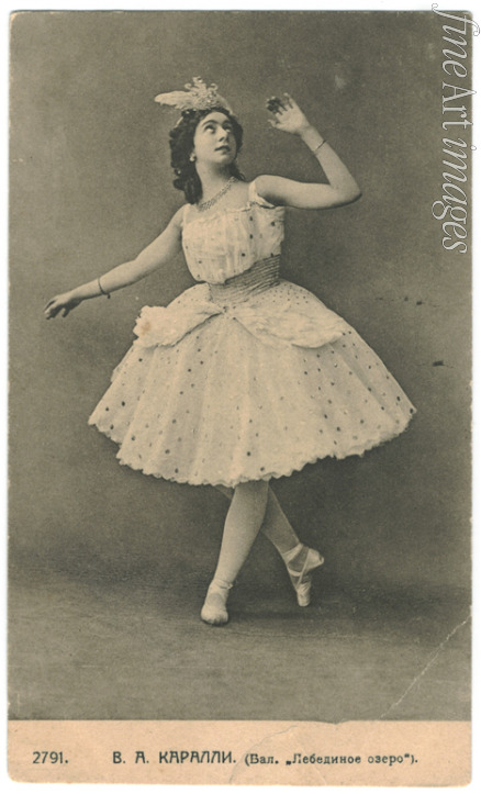 Unbekannter Fotograf - Balletttänzerin Vera Karalli im Ballett Schwanensee