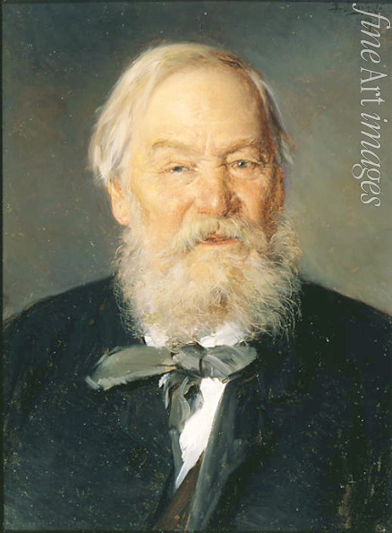Makovsky Vladimir Yegorovich - Portrait of the artist Alexei Strelkovsky (1819-1904)