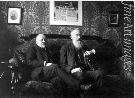 Unbekannter Fotograf - Komponisten Nikolai Rimski-Korsakow und Anatoli Ljadow