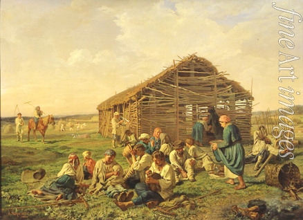 Morozov Alexander Ivanovich - Rest at the hay harvest