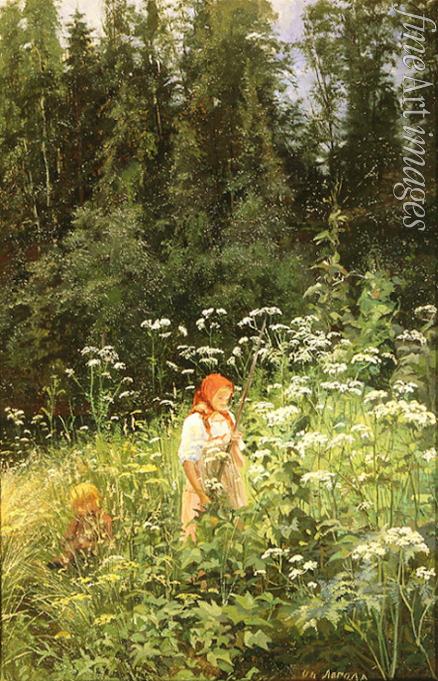 Lagoda-Schischkina Olga Antonowna - Das Mädchen im Grasbüschel