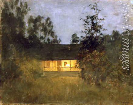 Levitan Isaak Ilyich - Country house at the twilight