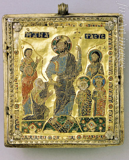 Byzantinischer Meister - Höllenfahrt Christi