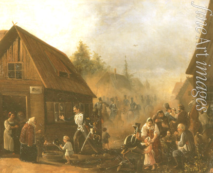 Bajkow Pjotr Iljitsch - Szene aus dem russisch-französischen Krieg 1812