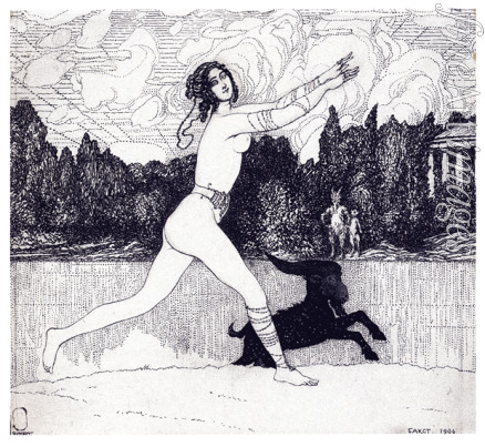 Bakst Léon - Antike Vision (Zeitschrift Solotoe Runo, 1906 Nr. 4)