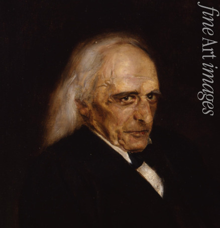 Lenbach Franz von - Portrait of Theodor Mommsen (1817-1903) Detail