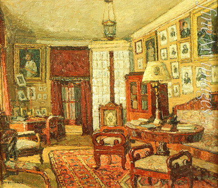 Petrovichev Pyotr Ivanovich - Reading Room in the E. Boratynsky House