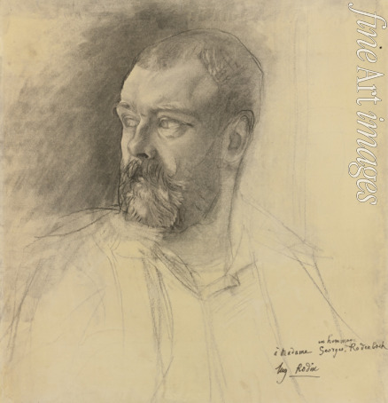 Rodin Auguste - Porträt von Octave Mirbeau (1848-1917)