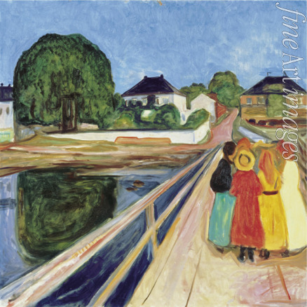 Munch Edvard - Girls on the bridge
