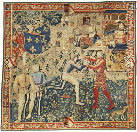 Westeuropäische angewandte Kunst - Das Treffen der Könige Heinrich VIII. und König Franz I. (Wandteppich)