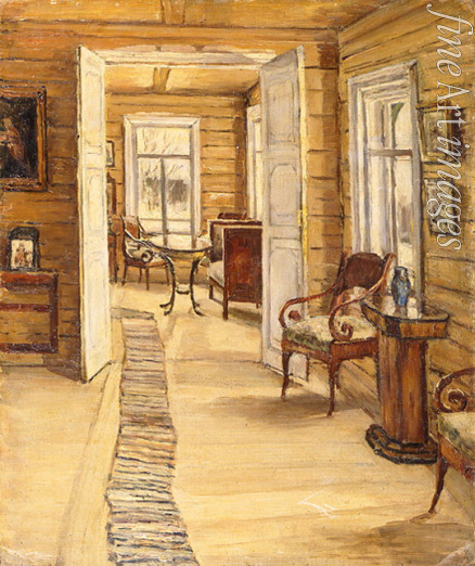 Karinskaya Anna Nikolayevna - Interior of the L. Panteleyev's estate house in Murmanov