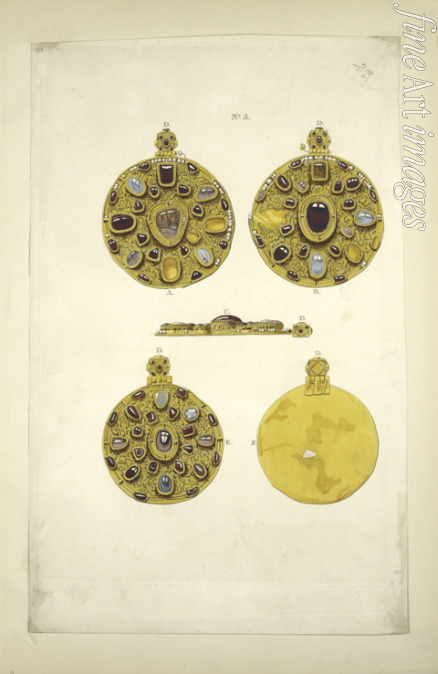 Solntsev Fyodor Grigoryevich - Russian Jewellery before the Mongol invasion. From the Antiquities of the Russian State