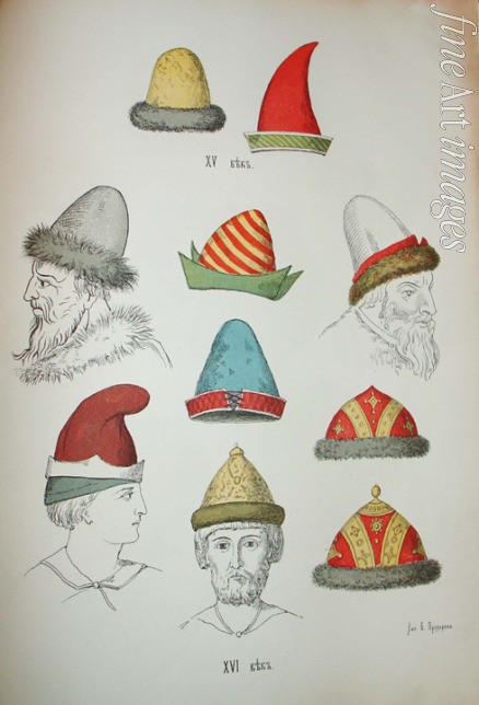 Snegirew Iwan Michajlowitsch - Russische Kopfbedeckungen des 15. und 16. Jahrhunderts