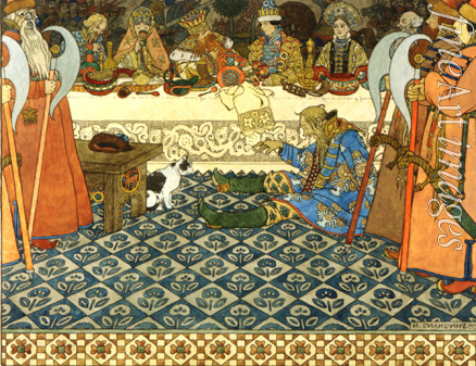 Bilibin Ivan Yakovlevich - Illustration for the Fairy tale of the Tsar Saltan by A. Pushkin