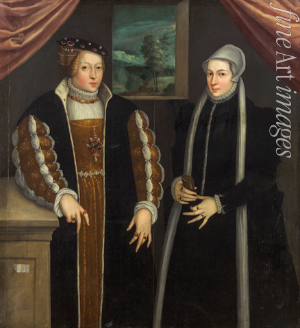 Anonymous - Double-portrait (Marie of Brandenburg-Kulmbach and Christina of Denmark?)