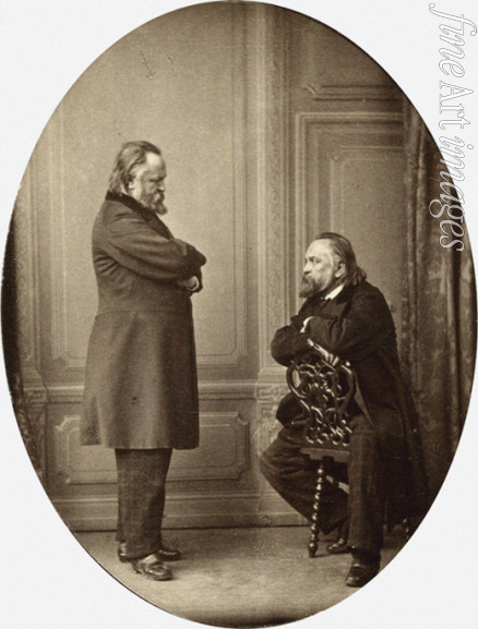 Levitsky Sergei Lvovich - Herzen against Herzen. Double Portrait of Aleksandr Ivanovich Herzen (1812-1870)