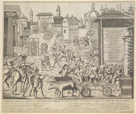 Unbekannter Künstler - Die große Mailänder Pest, 1630