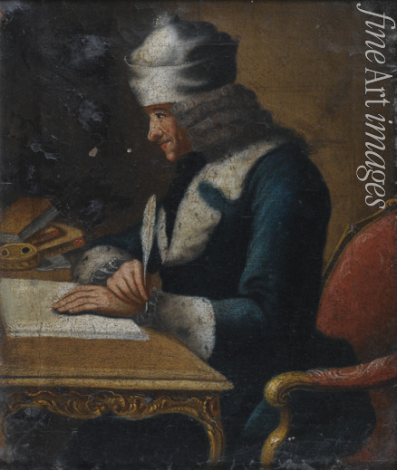 Huber Jean - Porträt von Francois Marie Arouet de Voltaire (1694-1778)