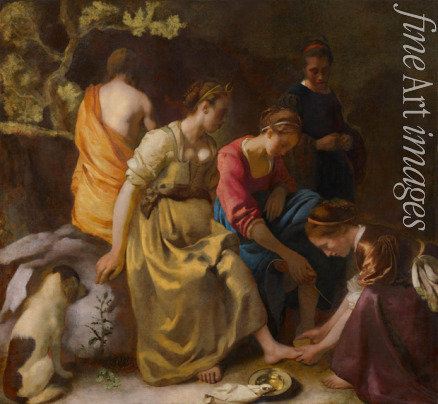 Vermeer Jan (Johannes) - Diana mit ihren Gefährtinnen