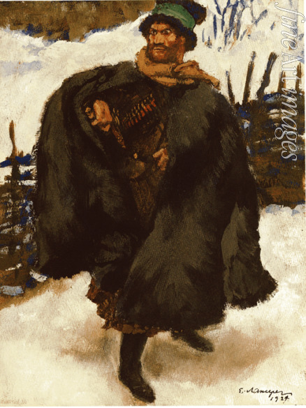 Lanceray (Lansere) Ewgeni Ewgenjewitsch - Illustration zur Novelle Hadschi Murat von Leo Tolstoi