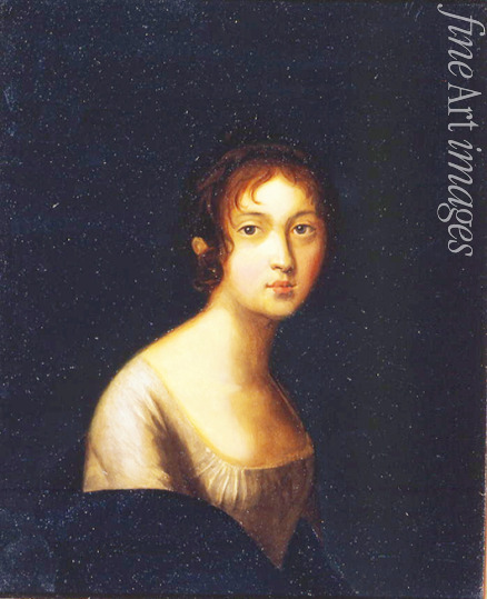 Unbekannter Künstler - Bildnis Natalia Iwanowna Gontscharowa (geb. Sagrjaschskaja), die Mutter von Natalia Puschkina