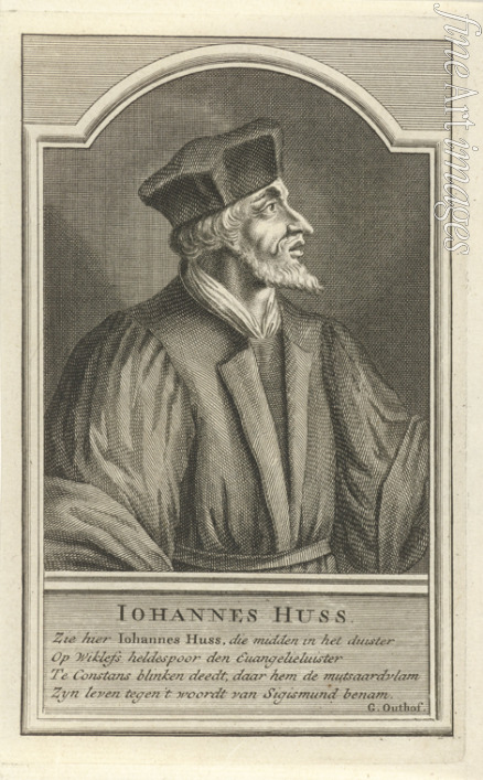 Laan Adolf van der - Porträt von Jan Hus