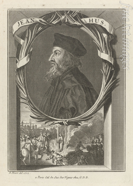 Picart Bernard - Porträt von Jan Hus