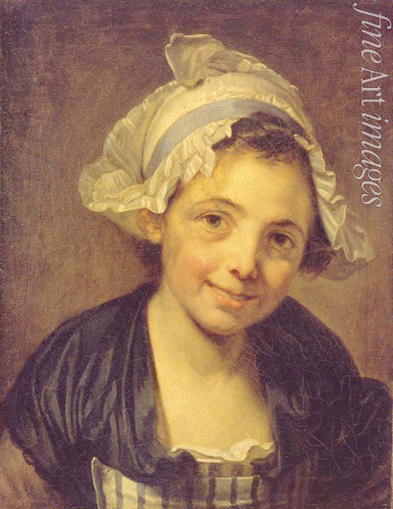 Greuze Jean-Baptiste - Girl in a Bonnet