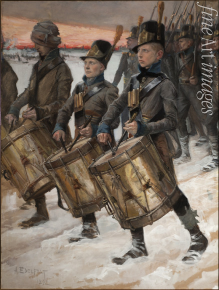 Edelfelt Albert Gustaf Aristides - March of the Pori Regiment (Porilaisten Marssi)