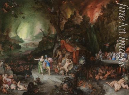 Brueghel Jan der Ältere - Aeneas und Sibylle in der Unterwelt