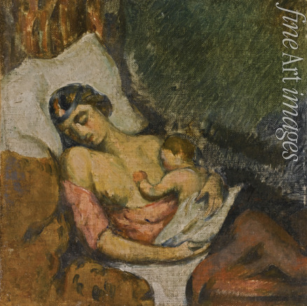 Cézanne Paul - Woman breastfeeding her child
