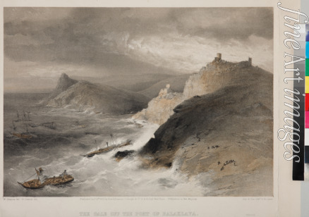 Simpson William - Sturm in der Bucht von Balaklawa am 14. November 1854