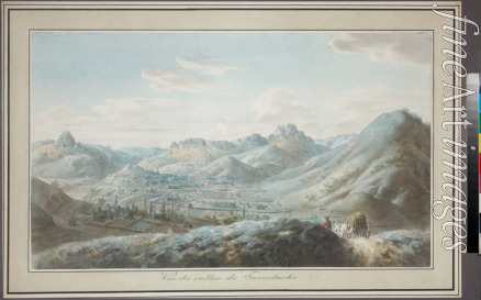 Geissler Christian Gottfried Heinrich - View of the Taraktash Mountain Range In Crimean Mountains