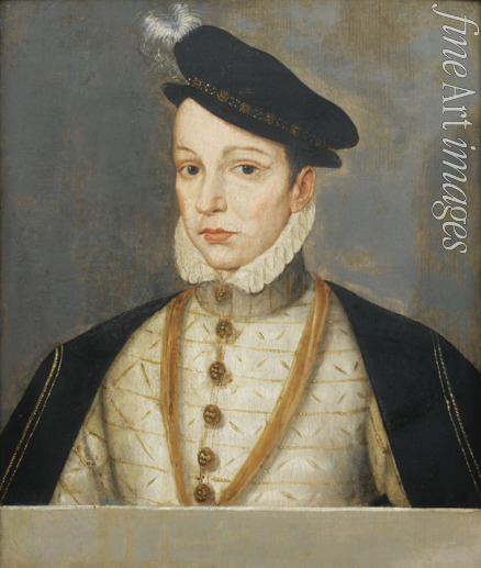 Clouet François (Schule) - Porträt des Königs Karl IX. von Frankreich (1550-1574)