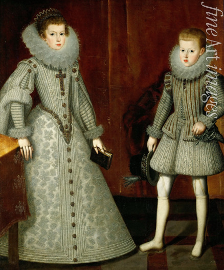 González y Serrano Bartolomé - Philipp IV. von Spanien (1605-1665) mit seiner Schwester, der Infantin Anna (1601-1666)