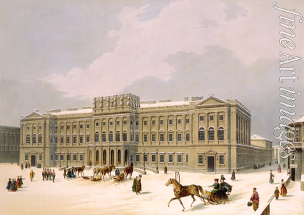 Arnout Louis Jules - The Mariinsky Palace (Marie Palace) on the St Isaac's Square in Saint Petersburg