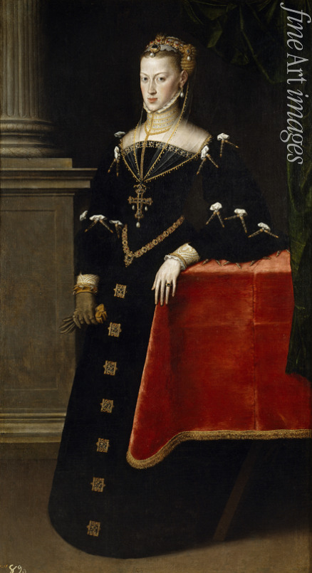 Mor Antonis (Anthonis) - Porträt von Infantin Maria von Spanien (1528-1603), Kaiserin des Heiligen Römischen Reiches