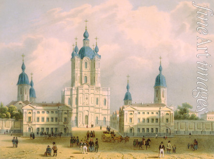 Hostein Edouard Jean Marie - The Smolny Convent of the Resurrection in St. Petersburg