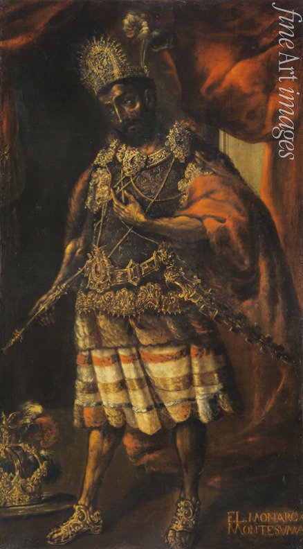 Unbekannter Künstler - Porträt von Moctezuma II.