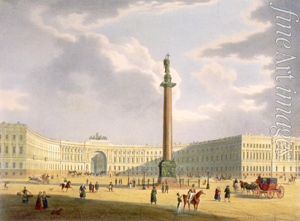 Arnout Louis Jules - The Alexander Column. View from the Main Army Headquarters