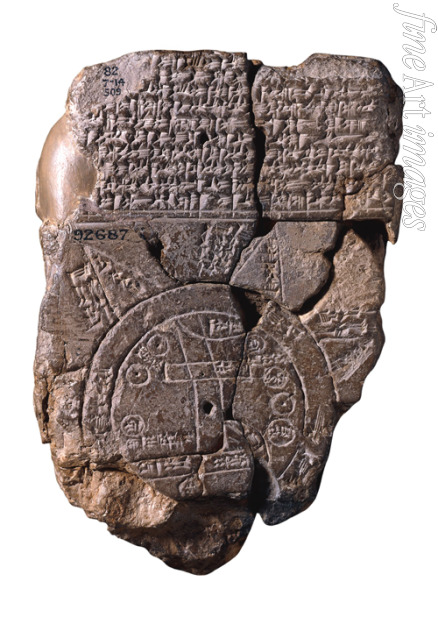 Assyrische Kunst - Die babylonische Weltkarte
